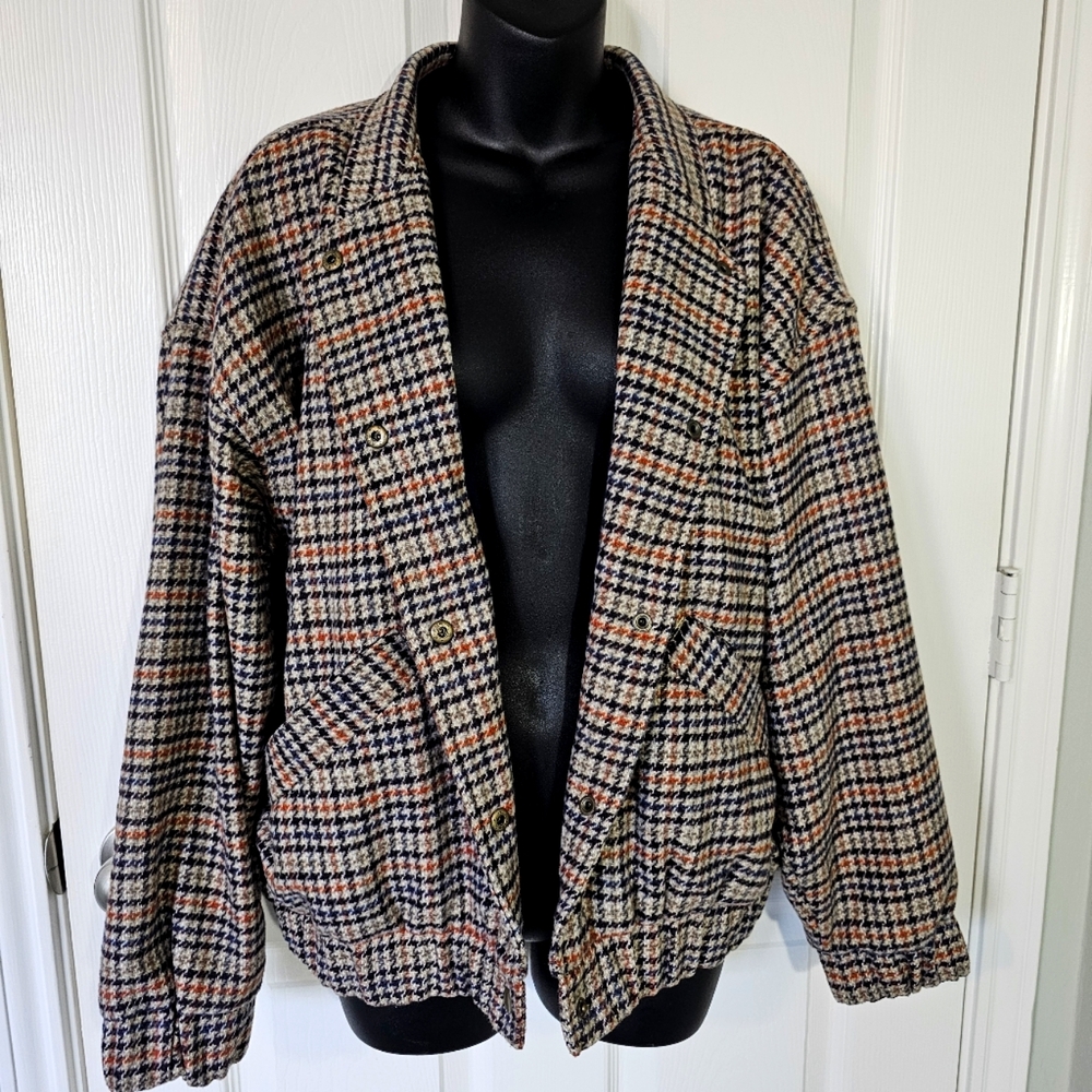 Old Navy Plaid Wool Jacket